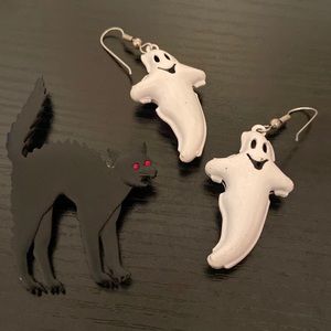 Vintage metal Halloween jewelry